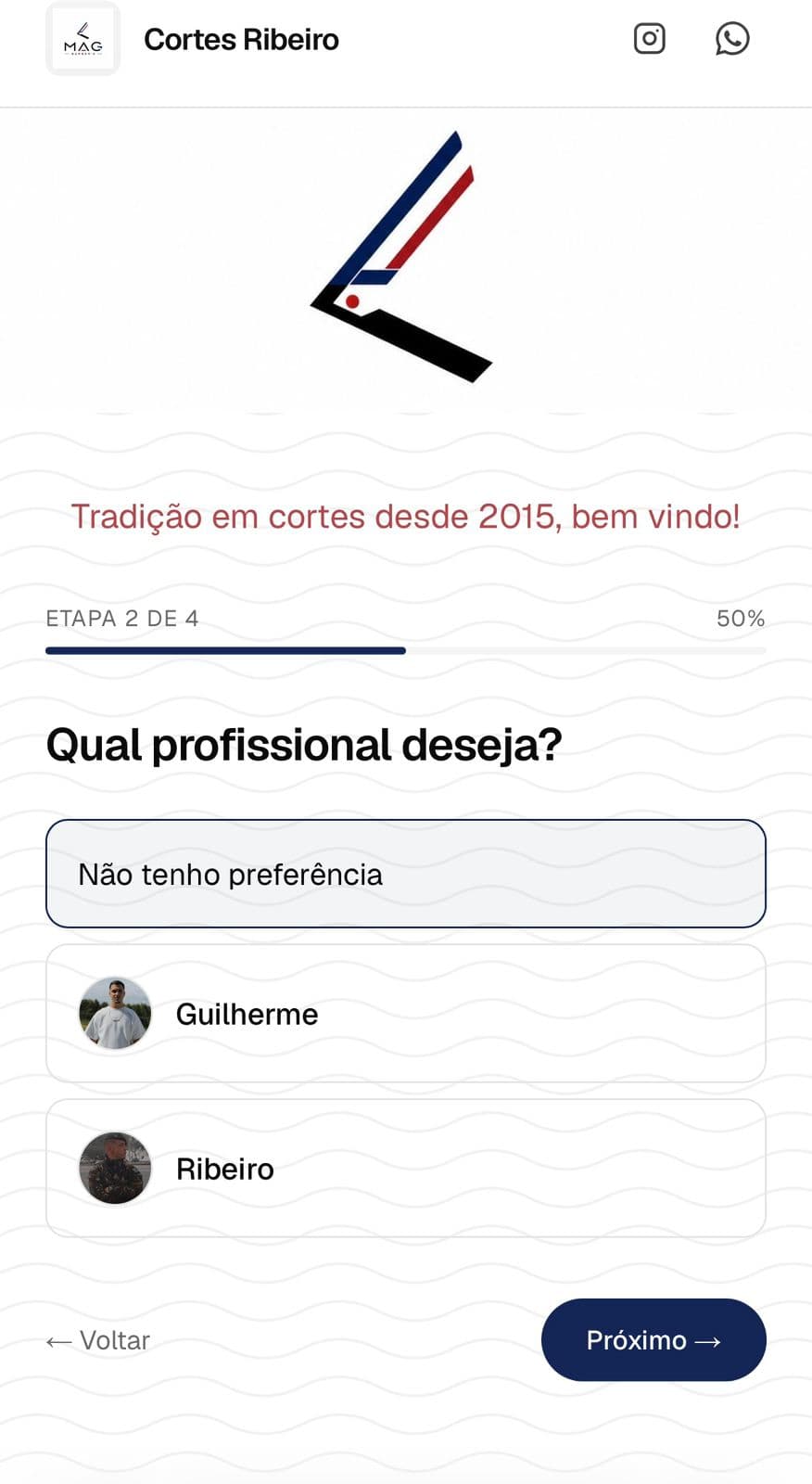 Escolhe o profissional